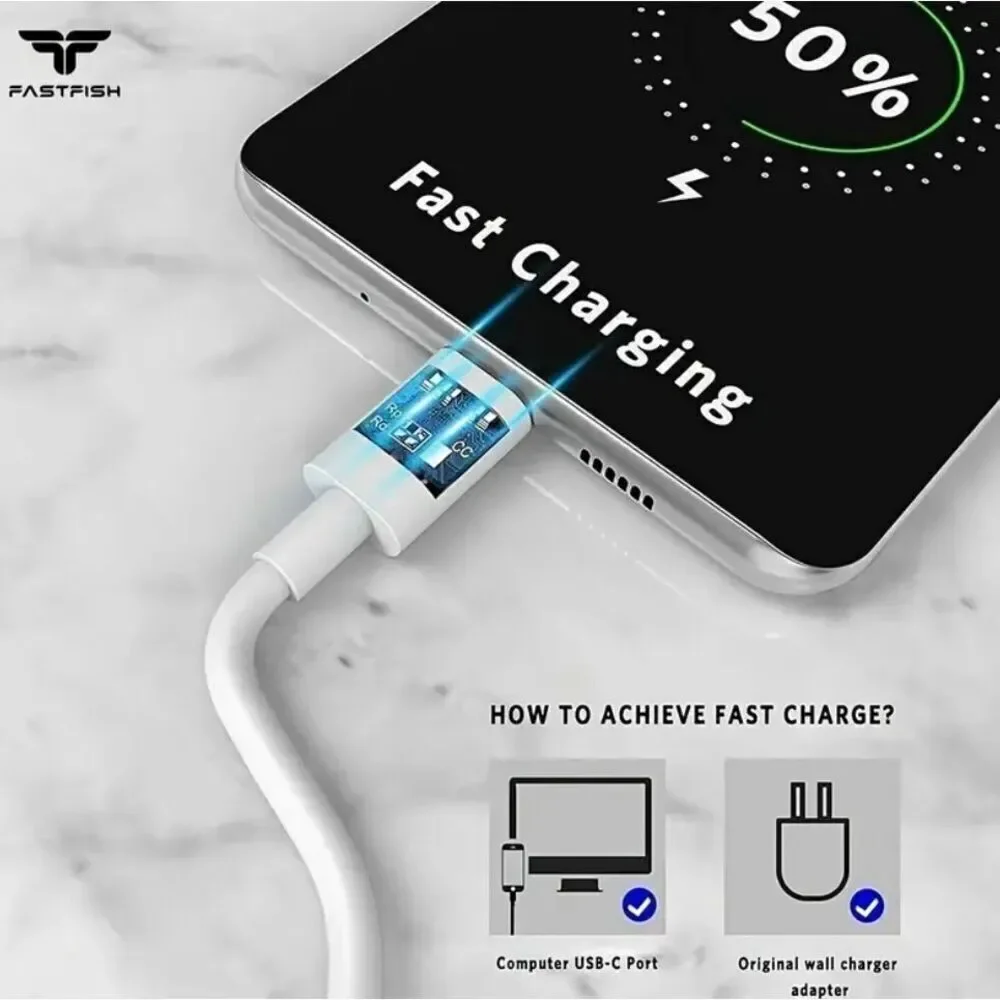 NWT 3 Pack 6 Feet Charging Cable USB C to USB-C for IPhone15/ |IPhone16/ Samsung